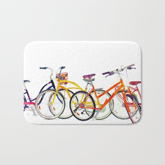 bikes Bath Mat
