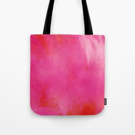 Pink orange white feather fluffy background Tote Bag