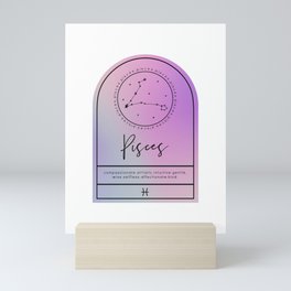 Pisces Zodiac | Iridescent Arches Mini Art Print