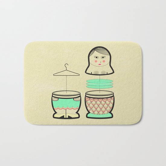 The mermaid who was tired of her tail ... Bath Mat