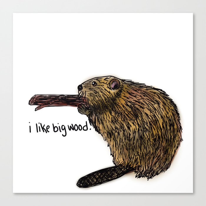 Bad Beaver Canvas Print