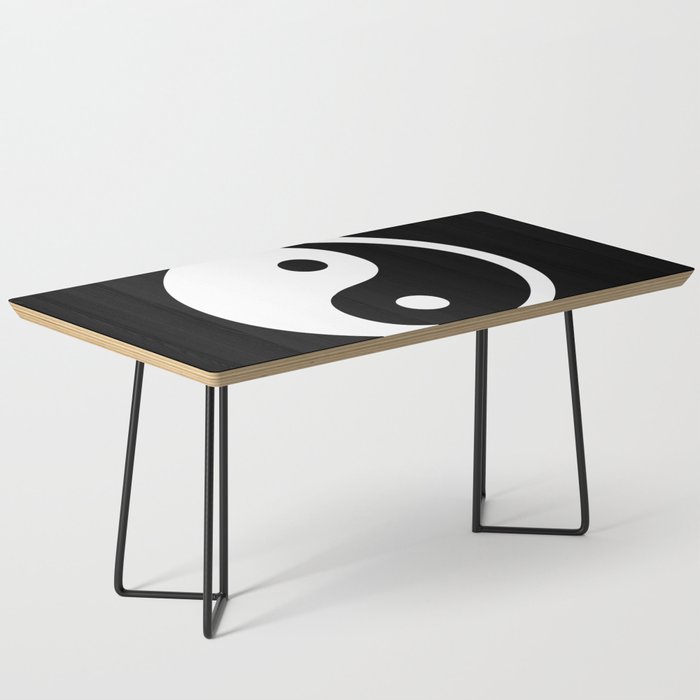 Yin Yang Feng Shui Harmony Black And White Coffee Table