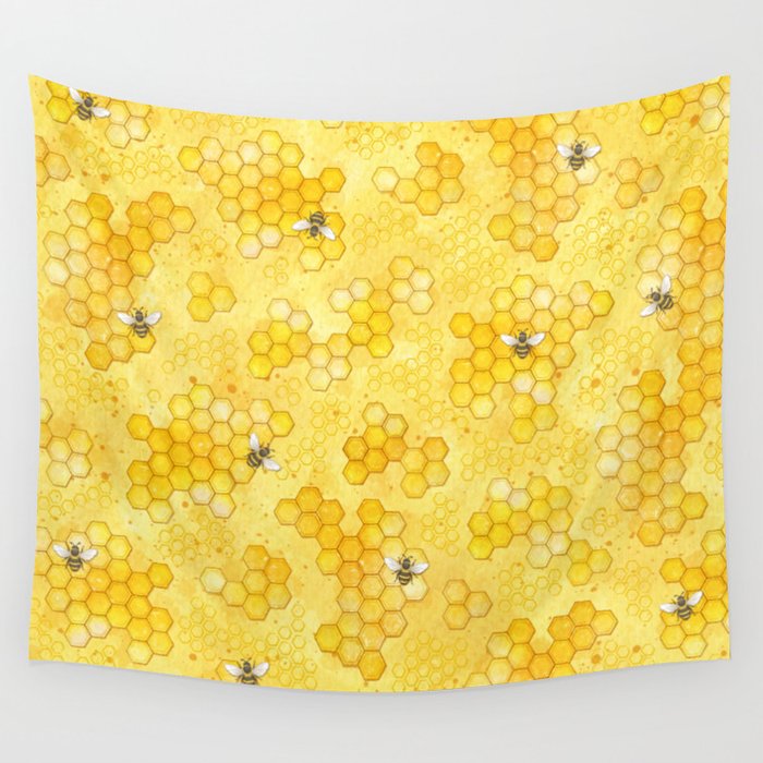 Bees and honey on sale tapestry