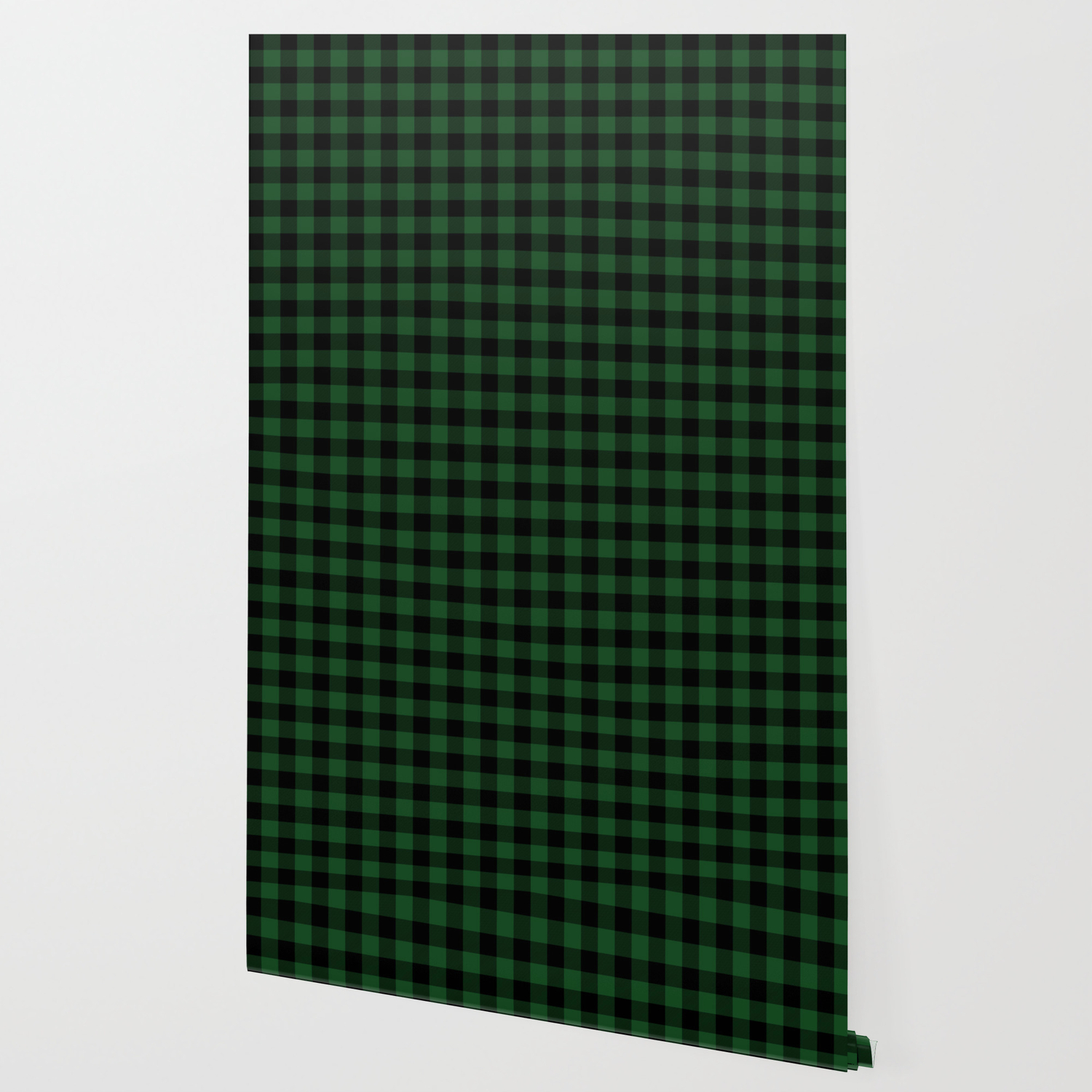 Jumbo Forest Green And Black Rustic Cowboy Cabin Buffalo Check