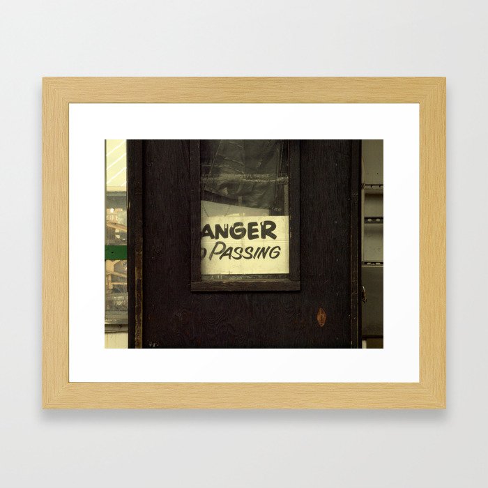 Anger Passing Framed Art Print