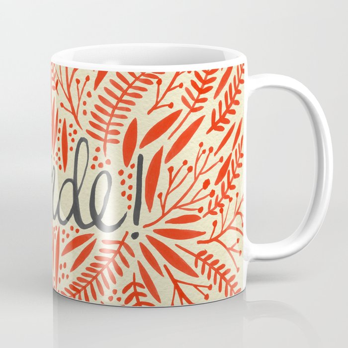 Pardon My French – Red on Cream Coffee Mug