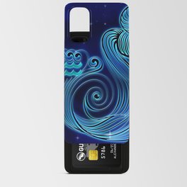 Astrology Horoscope Aquarius Zodiac Blue Android Card Case