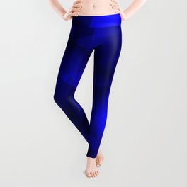 Glowing blue soap circles and volume sea bubbles of air and water. Leggings