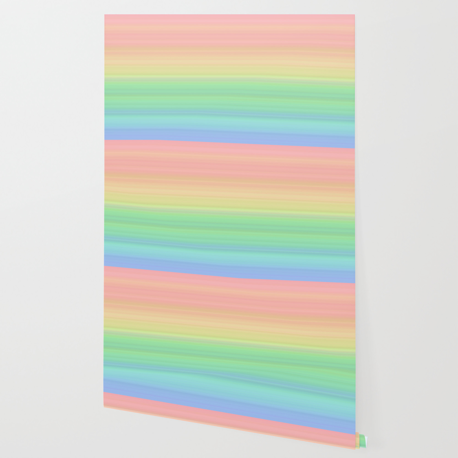Abstract Pastel Rainbow Ii Colored Gradient Stripes Wallpaper By
