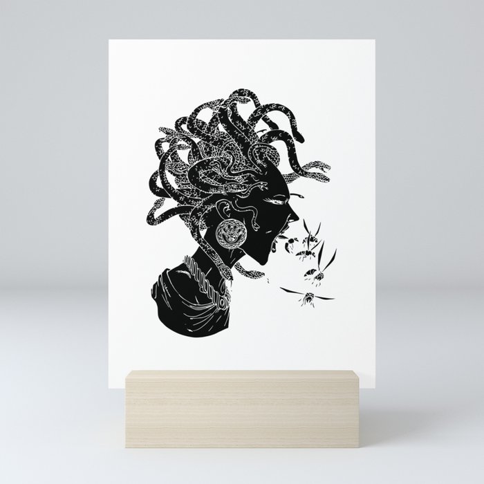 Black Medusa Mini Art Print