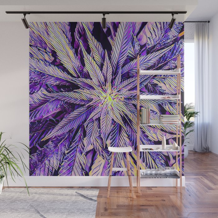 Purple Cannabis Dream Wall Mural