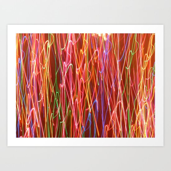 Lights. Art Print