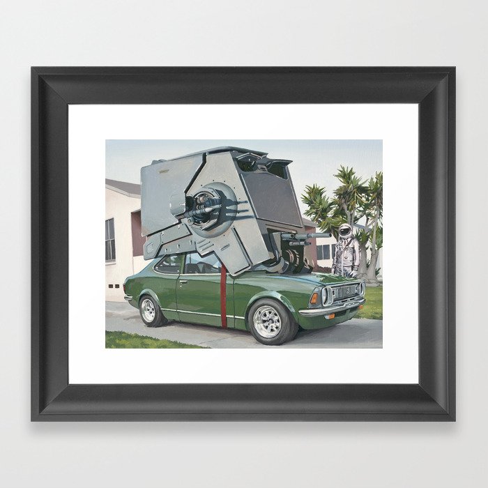 Hybrid Vehicle Framed Art Print