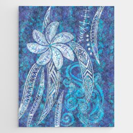 SAMOAN Decor - Hawaiian Decor - Cool Blue Breeze Jigsaw Puzzle