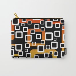 Rectangles Geometric pattern Graphic yellow orange  Carry-All Pouch