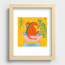 Everyone needs some bath time Recessed Framed Print