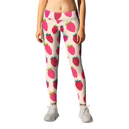 In the Strawberry Patch Pattern Leggings