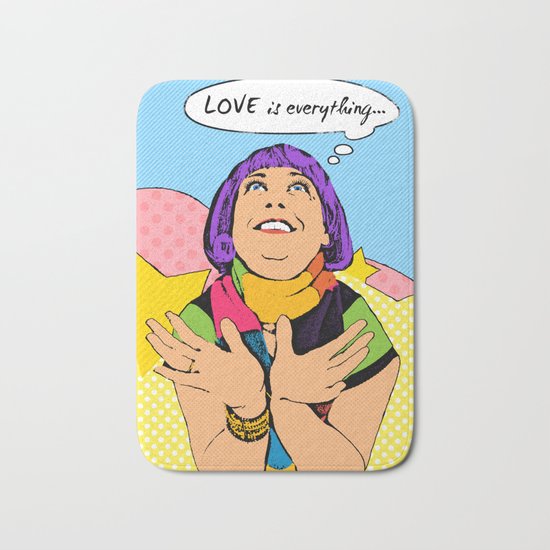 Pop Art Diva I Bath Mat