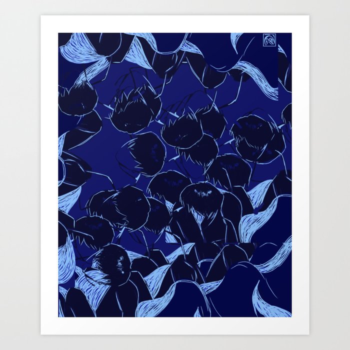 blue side Art Print