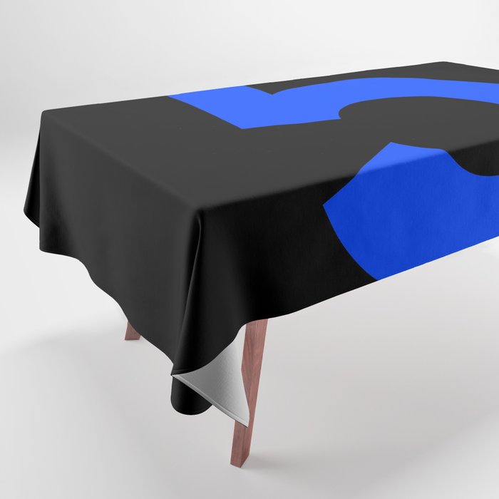 Number 5 (Blue & Black) Tablecloth