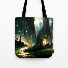 Walking through the fairy forest Tote Bag