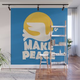 MAKE PEACE Typography Wall Mural