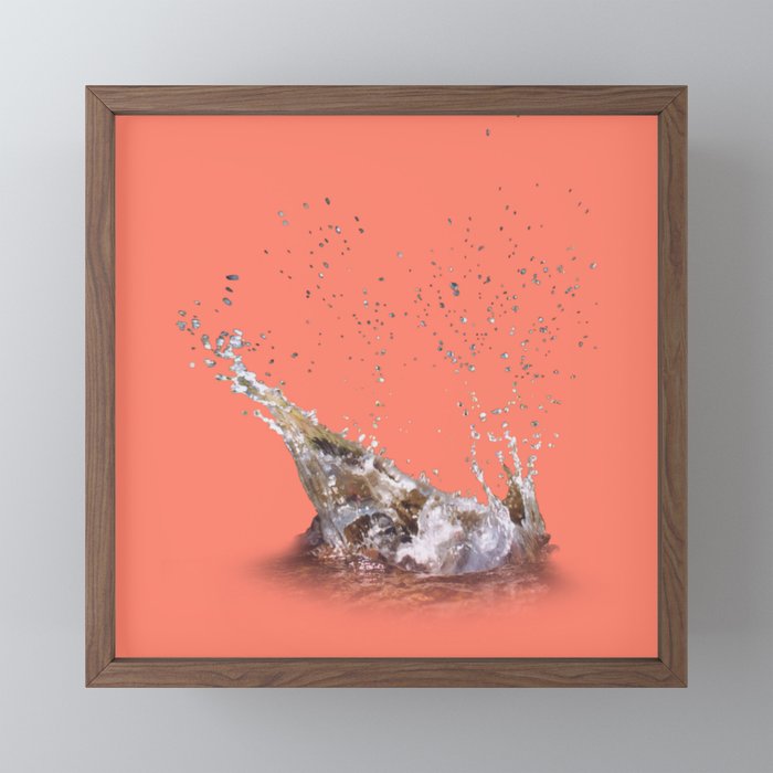 Splash from Indian Creek on the Sac & Fox Trail Framed Mini Art Print