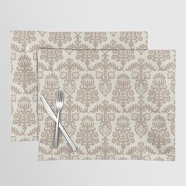Strawberry Chandelier Pattern 551 Beige and Tan Placemat