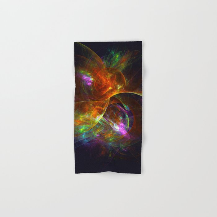 Fractal Digital Painting "Colors of the Universe" Hand & Bath Towel