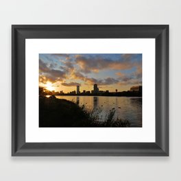 Boston at Sunrise - Massachusetts, New England Framed Art Print