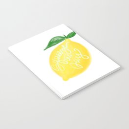 Squeeze the day lemon art Notebook