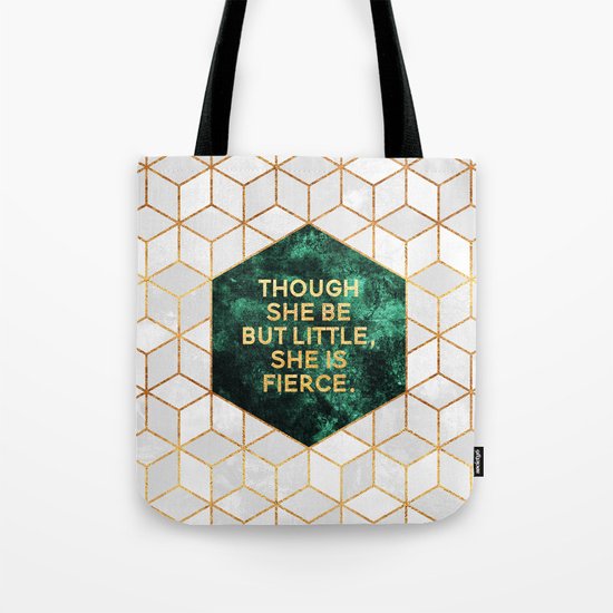 Though she be but little, she is fierce Tote Bag