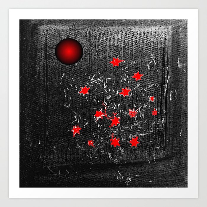 Red star Art Print