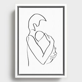Fatherhood Father and Child Framed Canvas
