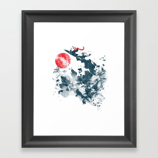 Go!Go! surf time! Framed Art Print