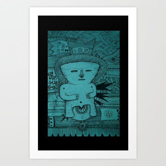 The sun God Art Print