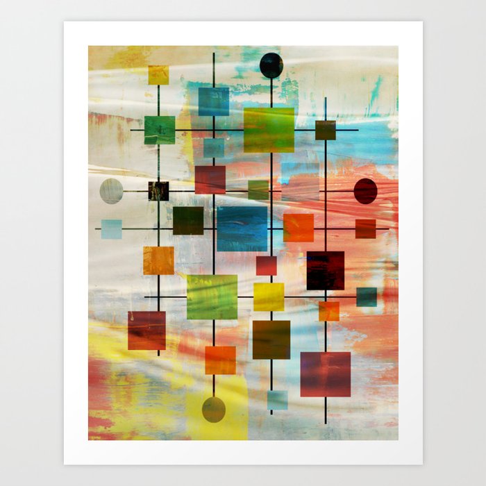Mid-Century Modern Art 1.3 - Graffiti Style Kunstdrucke Mid-Century Modern Art 1.3 - Graffiti Style Kunstdrucke