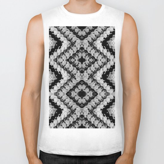 Black White Diamond Crochet Pattern Biker Tank