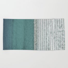 muted green soft enzyme wash fabric look Beach Towel