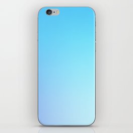 71 Blue Gradient 220506 Aura Ombre Valourine Digital Minimalist Art iPhone Skin