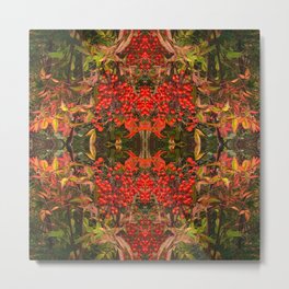 Berry Red Metal Print | Environmentaldesign, Winterberries, Beauty, Digital, Photo, Botanical, Symmetry, Color, Berries, Rtbg 