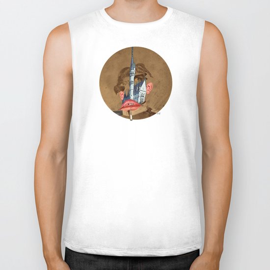 King Lui XL Collage Biker Tank