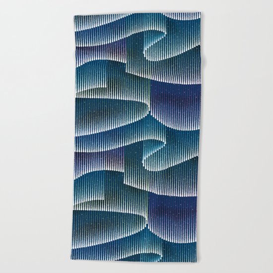 Aurora Borealis_Color Sky Lights Beach Towel