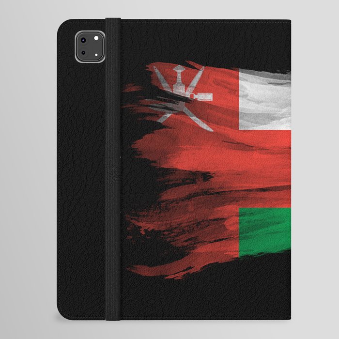 Oman flag brush stroke, national flag iPad Folio Case