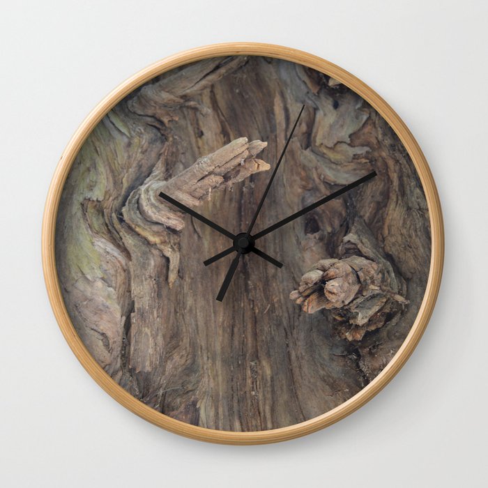 Wood Texture Wall Clock