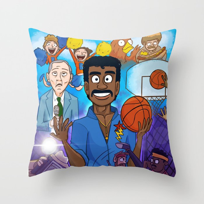 Basketball is Kurtis' favourite sport Throw Pillow