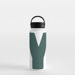 Y (Dark Green & White Letter) Water Bottle