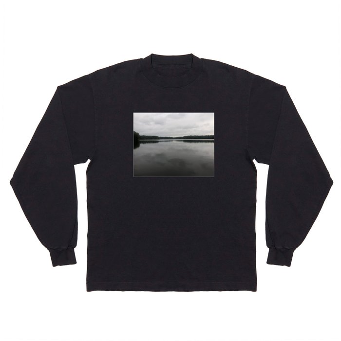 Cloudy Day on the Beautiful Lake Long Sleeve T Shirt