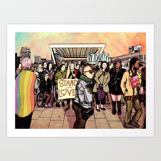Love and Solidarity Art Print