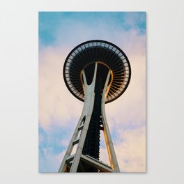 space needle // from below Canvas Print